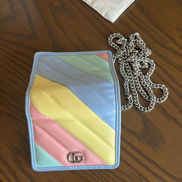 GUCCI GG MARMONT RAINBOW CHAIN WALLET - Picture 15 of 15